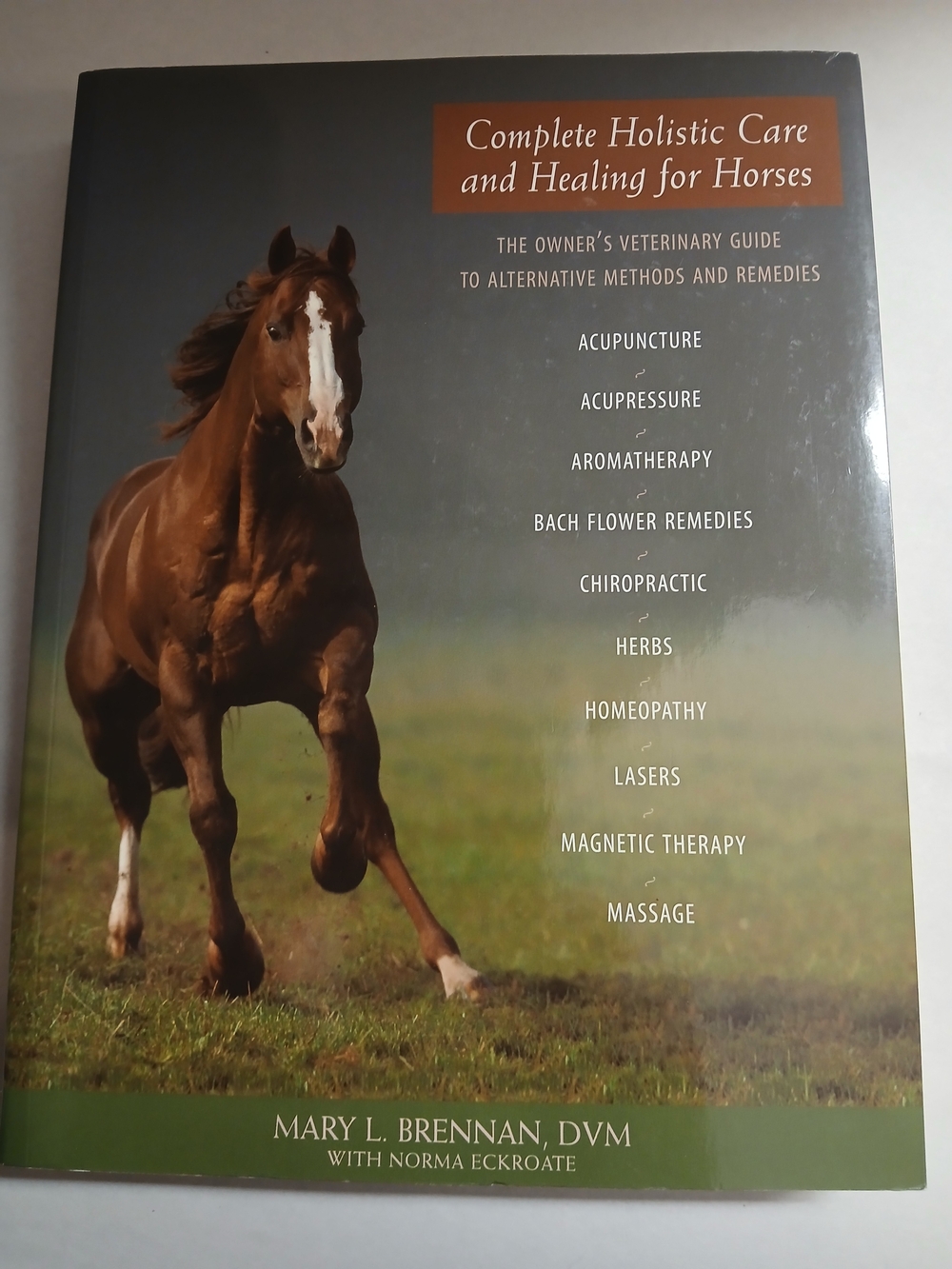 Mary L. Brennan Complete Holistic Care and Healing for Horses - Brown Cover